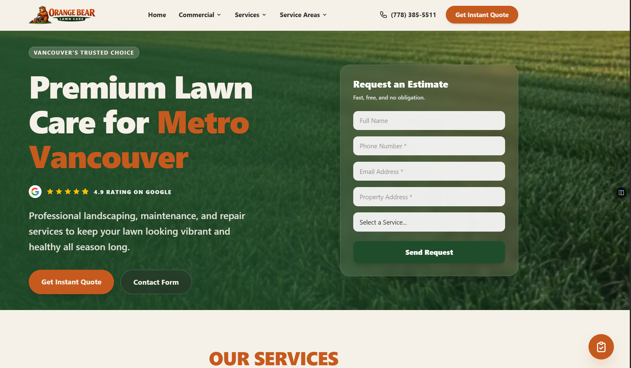Orange Bear Lawn Care